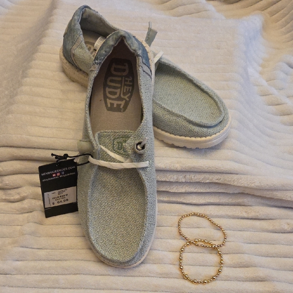 Hey Dude Mint Shoes